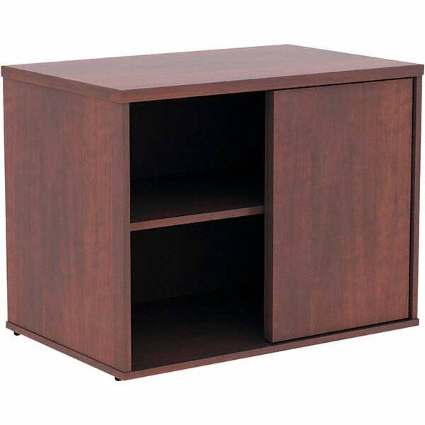 ALERA - 1 Shelf Sliding Door Storage Cabinet - Americas Industrial Supply