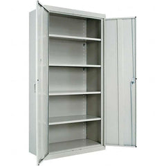ALERA - 4 Shelf Locking Storage Cabinet - Americas Industrial Supply