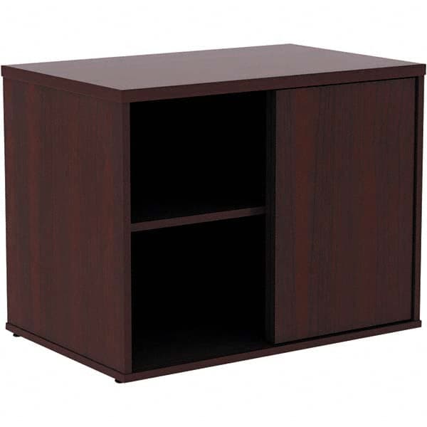 ALERA - 1 Shelf Sliding Door Storage Cabinet - Americas Industrial Supply