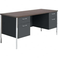 ALERA - Bookcases Height (Inch): 29-1/2 Color: Mocha/Black - Americas Industrial Supply