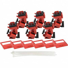 Brady - Pack of 6 Single-Pole Circuit Breaker Lockouts - Americas Industrial Supply