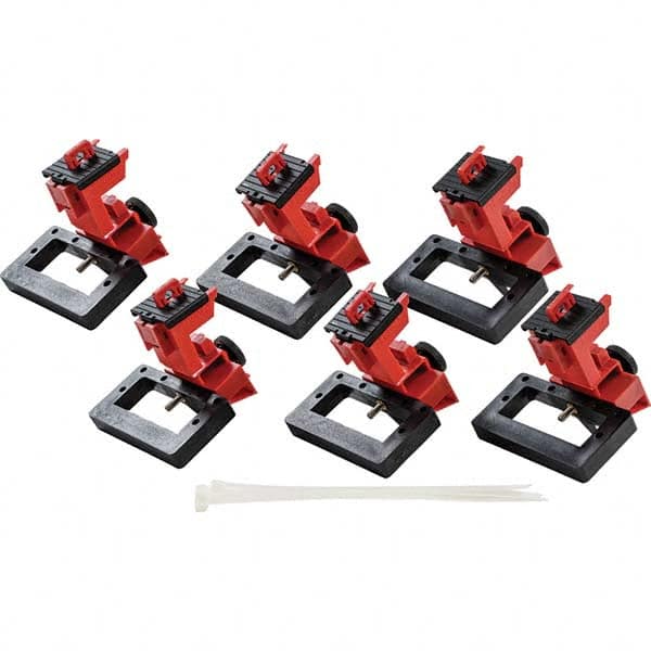 Brady - Pack of 6 Universal Circuit Breaker Lockouts - Americas Industrial Supply