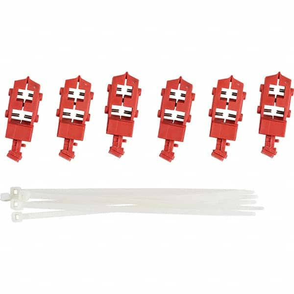 Brady - Pack of 6 Single-Pole Circuit Breaker Lockouts - Americas Industrial Supply