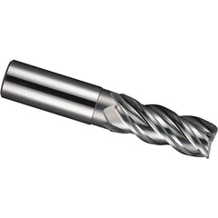 SGS - 25mm, 3.937" LOC, 0.984" Shank Diam, 6.89" OAL, 4 Flute, Solid Carbide Square End Mill - Americas Industrial Supply