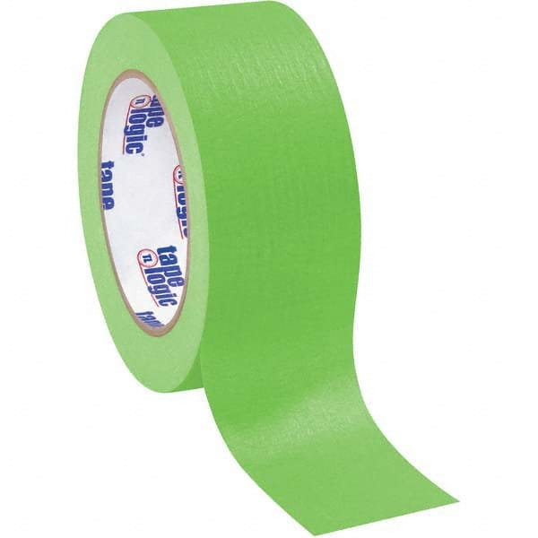 Tape Logic - Pack of (12), 60 Yd Rolls 2" Light Green Crepe Paper Masking Tape - Americas Industrial Supply