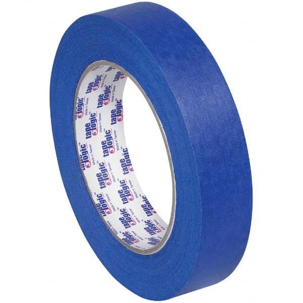 Tape Logic - Pack of (12), 1" x 60 Yd Rolls of Blue Crepe Paper Painter's Tape - Americas Industrial Supply