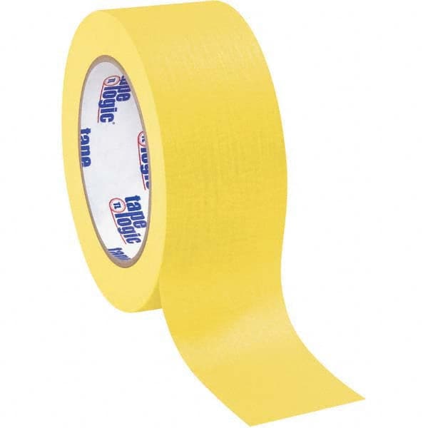 Tape Logic - Pack of (12), 60 Yd Rolls 2" Yellow Crepe Paper Masking Tape - Americas Industrial Supply