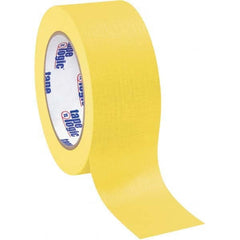 Tape Logic - Pack of (12), 60 Yd Rolls 2" Yellow Crepe Paper Masking Tape - Americas Industrial Supply