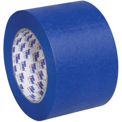 Tape Logic - Pack of (16), 60 Yd Rolls 3" Blue Crepe Paper Painter's Tape - Americas Industrial Supply