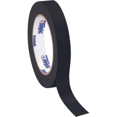 Tape Logic - Pack of (12), 60 Yd Rolls 3/4" Black Crepe Paper Masking Tape - Americas Industrial Supply