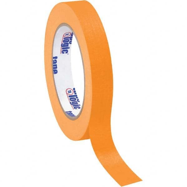 Tape Logic - Pack of (12), 60 Yd Rolls 3/4" Orange Crepe Paper Masking Tape - Americas Industrial Supply