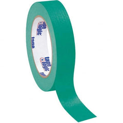 Tape Logic - Pack of (12), 60 Yd Rolls 1" Dark Green Crepe Paper Masking Tape - Americas Industrial Supply