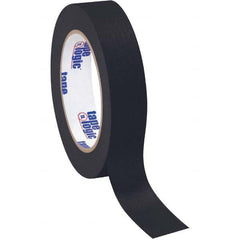 Tape Logic - Pack of (12), 60 Yd Rolls 1" Black Crepe Paper Masking Tape - Americas Industrial Supply