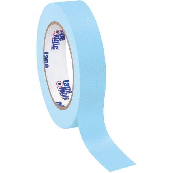 Tape Logic - Pack of (12), 60 Yd Rolls 1" Light Blue Crepe Paper Masking Tape - Americas Industrial Supply