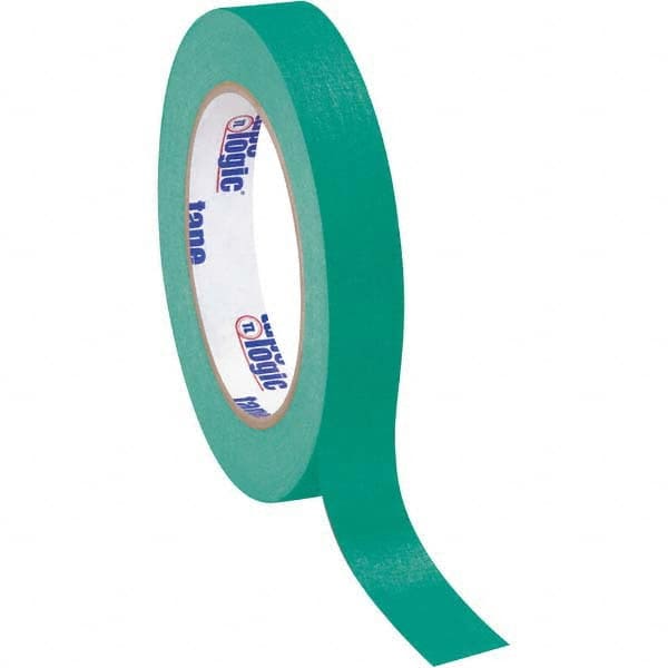 Tape Logic - Pack of (12), 60 Yd Rolls 3/4" Dark Green Crepe Paper Masking Tape - Americas Industrial Supply