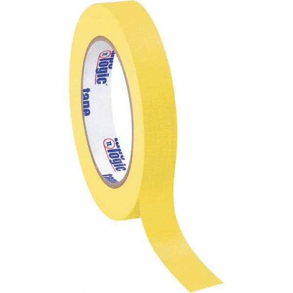 Tape Logic - Pack of (12), 60 Yd Rolls 3/4" Yellow Crepe Paper Masking Tape - Americas Industrial Supply