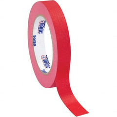 Tape Logic - Pack of (12), 60 Yd Rolls 3/4" Red Crepe Paper Masking Tape - Americas Industrial Supply