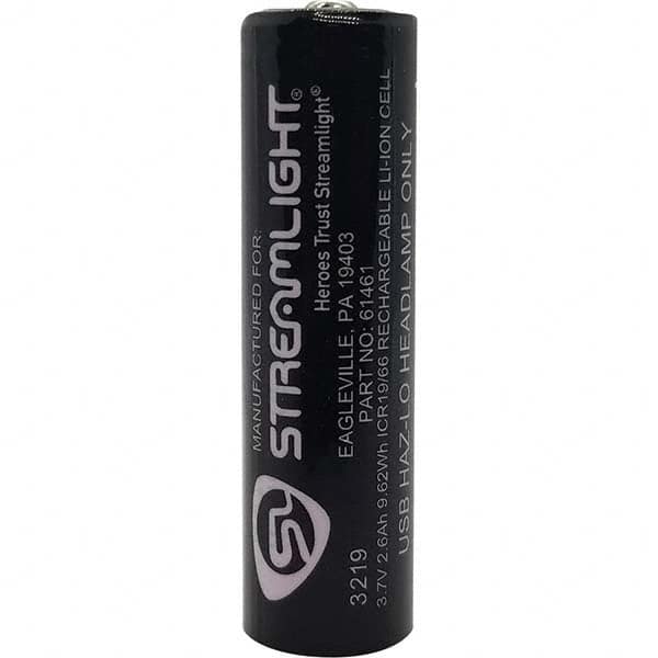 Streamlight - Size 18650, Lithium, 1 Pack Specialty Rechargeable Battery - Americas Industrial Supply