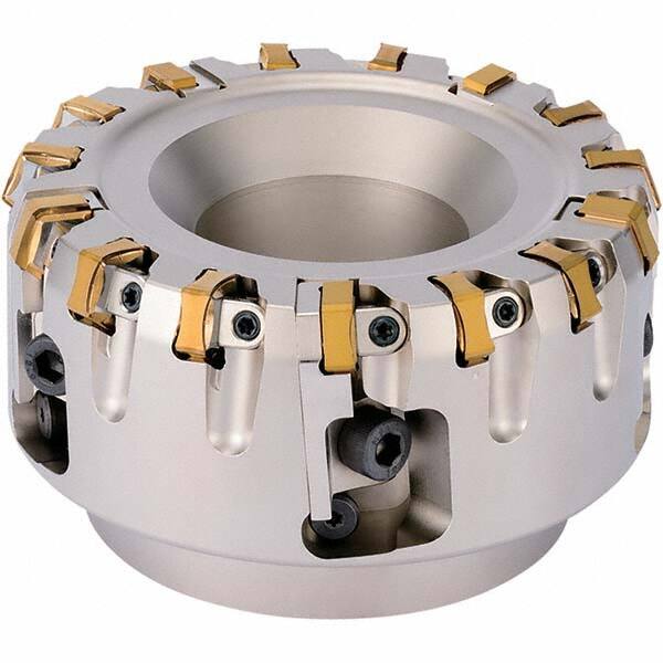 Kyocera - Indexable Square-Shoulder Face Mills Cutting Diameter (mm): 200.00 Arbor Hole Diameter (Inch): 1-7/8 - Americas Industrial Supply