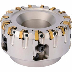 Kyocera - Indexable Square-Shoulder Face Mills Cutting Diameter (mm): 80.00 Arbor Hole Diameter (mm): 27.00 - Americas Industrial Supply
