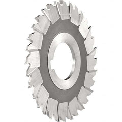 Side Chip Saw: 8″ Blade Dia, 3/8″ Blade Thickness, 1-1/2″ Arbor Hole Dia, 48 Teeth, High Speed Steel Uncoated, Staggered Tooth