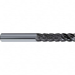 Guhring - 1/2", 4 Flute, Single End, Solid Carbide, Corner Chamfer End Mill - 4-1/2" OAL, 48° Helix, Right Hand Flute, 2 LOC, Right Hand Cut - Americas Industrial Supply