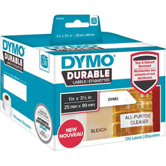 Dymo - Labels, Ribbons & Tapes Type: Shelving Labels Color: White - Americas Industrial Supply