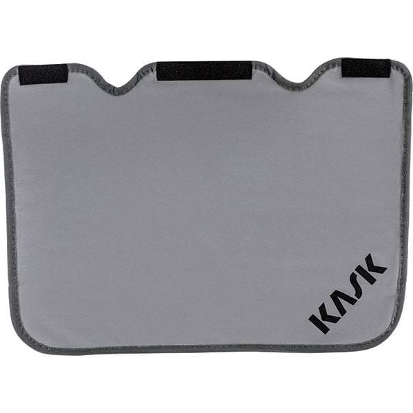 Kask America - Polyester Hard Hat Neck Shade - Adhesive Attachment, Gray, Compatible with KASK Superplasma - Americas Industrial Supply