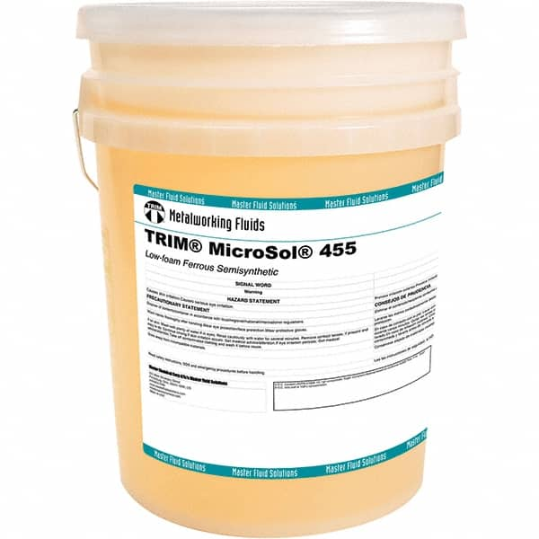 Master Fluid Solutions - TRIM MicroSol 455, 5 Gal Pail Cutting Fluid - Semisynthetic - Americas Industrial Supply