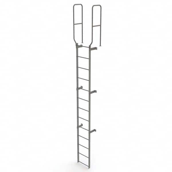 TRI-ARC - Rolling & Wall Mounted Ladders & Platforms Type: Fixed Ladder Style: Safety Cage - Americas Industrial Supply