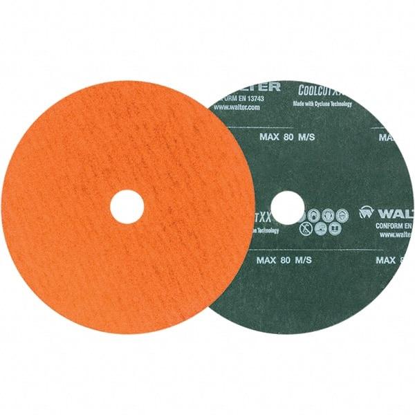 WALTER Surface Technologies - 6" Diam 7/8" Hole 60 Grit Fiber Disc - Ceramic - Americas Industrial Supply