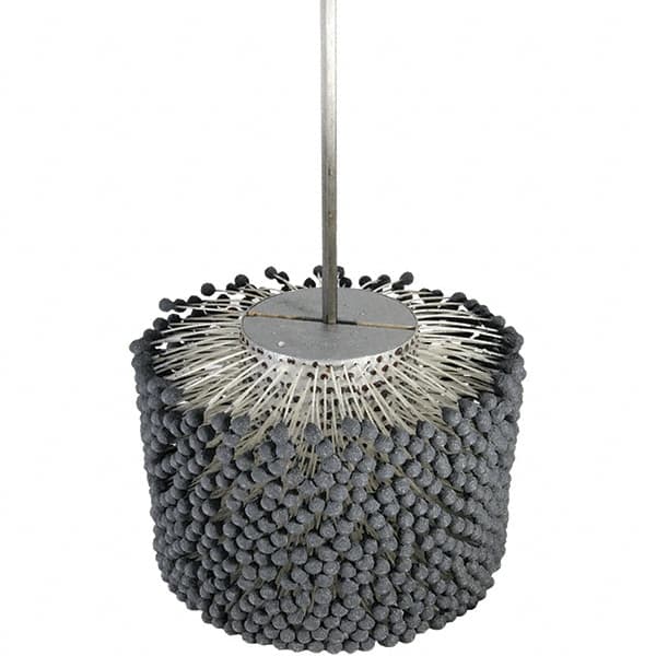 Brush Research Mfg. - 10" Bore Diam, 600 Grit, Silicon Carbide Flexible Hone - Fine, 8" OAL - Americas Industrial Supply