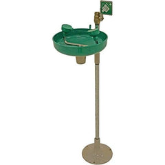 Haws - 11" Wide x 40" High, Pedestal Mount, Plastic Bowl, Eyewash Station - 5 GPM Flow Rate - Americas Industrial Supply