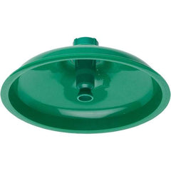 Haws - 11" Long x 11" Wide x 4" High, Plastic Plumbed Wash Station Showerhead - Green Matting - Americas Industrial Supply