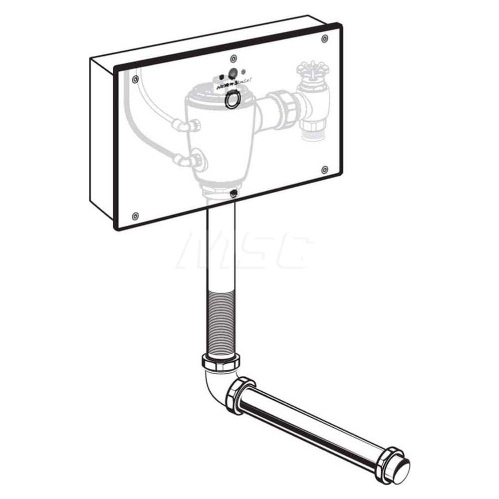 Automatic Flush Valves; Type: Concealed Toilet Flush Valve with Wall Box; Style: Single Flush; For Use With: Toilets; Gallons Per Flush: 1.1; Pipe Size: 1; Spud Coupling Size: 1-1/2; Cover Material: Metal; Inlet Size: 1; Litres Per Flush: 4.2