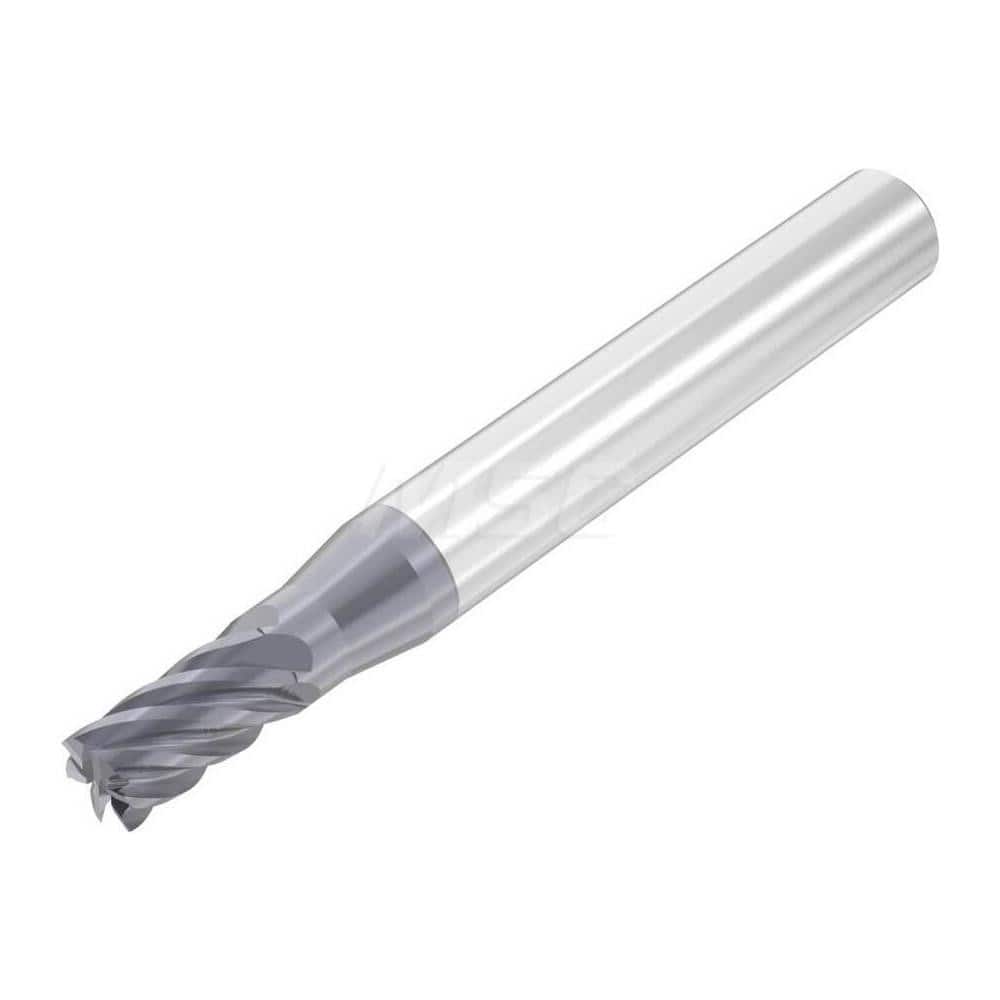 Roughing & Finishing End Mills; Mill Diameter (Decimal Inch): 0.1250; Mill Diameter (Inch): 1/8; End Type: Square End; Number of Flutes: 6; Material: Solid Carbide; Finish/Coating: AlTiN; Length of Cut (Inch): 3/16; Shank Diameter (Inch): 1/4; Overall Len