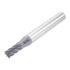 Roughing & Finishing End Mills; Mill Diameter (Decimal Inch): 0.1250; Mill Diameter (Inch): 1/8; End Type: Square End; Number of Flutes: 6; Material: Solid Carbide; Finish/Coating: AlTiN; Length of Cut (Inch): 3/16; Shank Diameter (Inch): 1/4; Overall Len