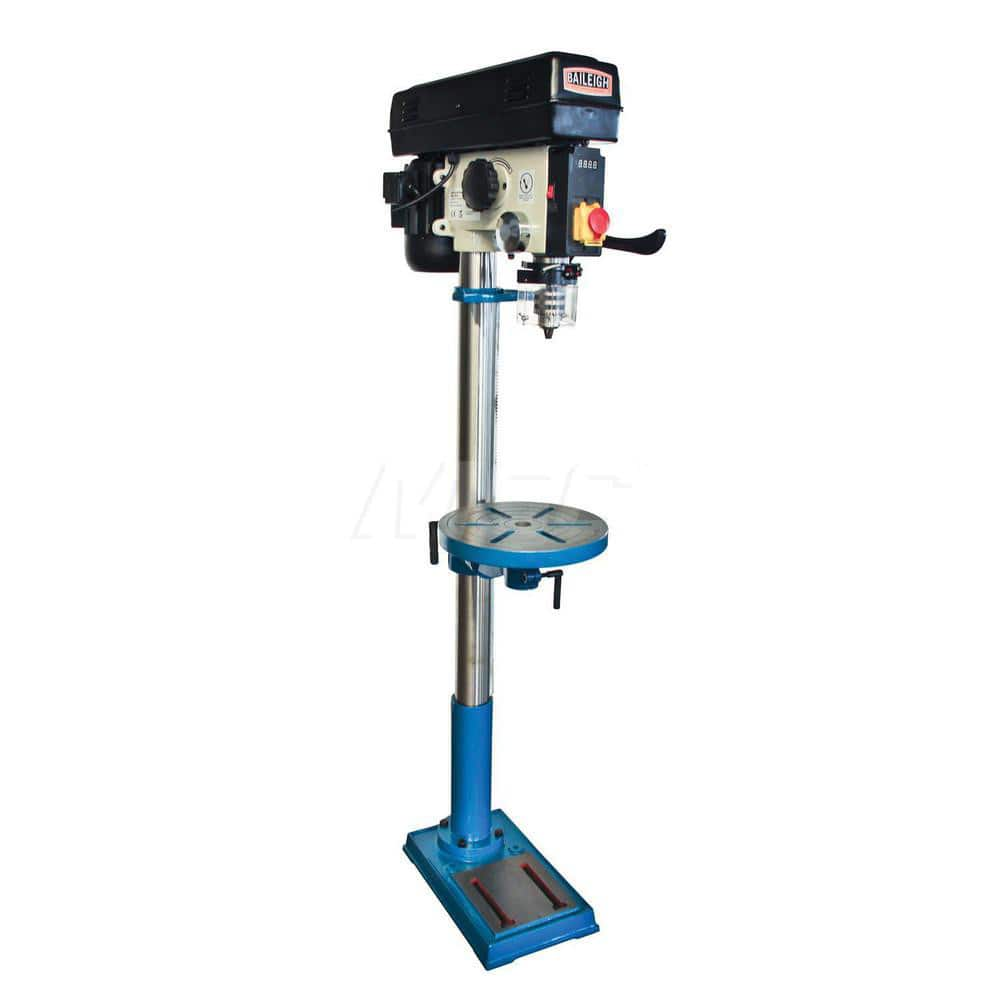 Floor Drill Press: 15″ Swing, 0.75 hp, 110V