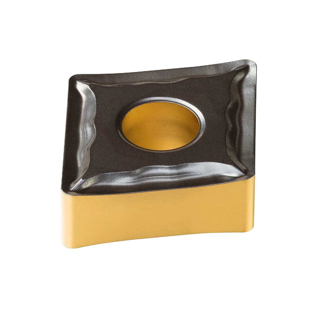 Turning Insert:  CNMG 12 04 16-MF 4415, TiCN, Al2O3 & TiN Finish,  Neutral,  0.0625″ Corner Radius,  N/A Series  CNMG-MF (ISO P)