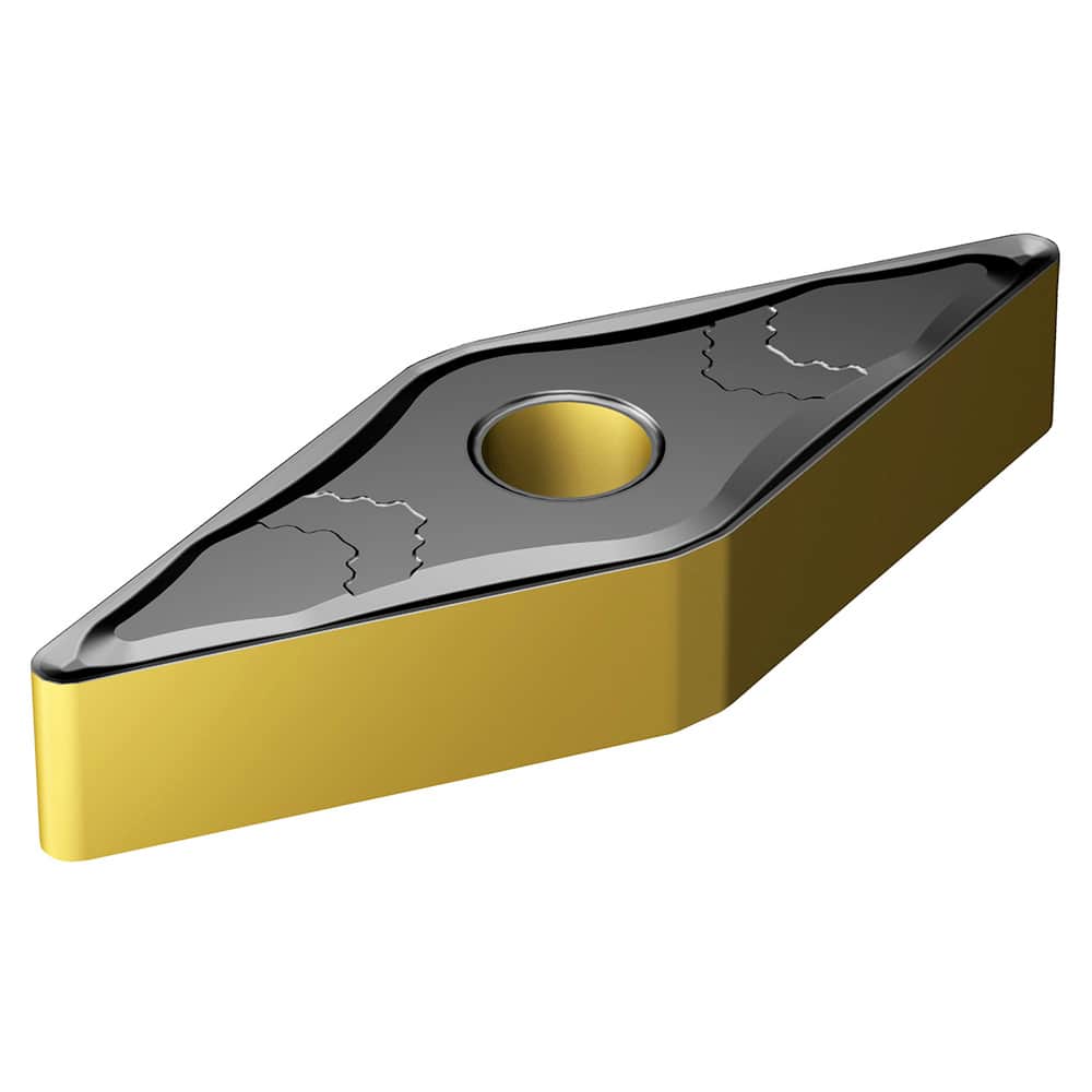 Turning Insert:  VNMG 16 04 04-PMC 4415, TiCN, Al2O3 & TiN Finish,  Neutral,  0.0156″ Corner Radius,  N/A Series  VNMG-PMC
