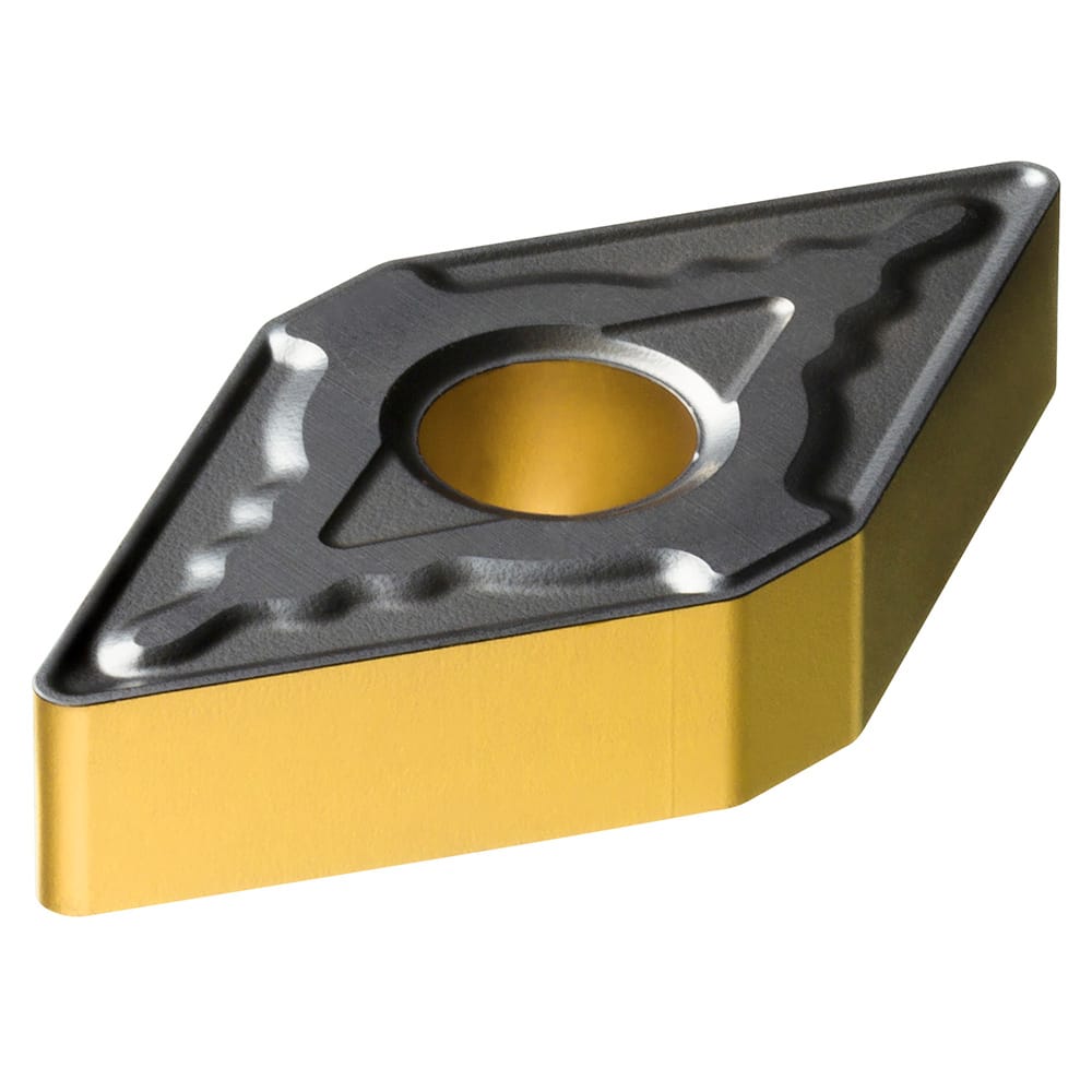 Turning Insert:  DNMG 15 04 12-MR 4415, TiCN, Al2O3 & TiN Finish,  Neutral,  0.0469″ Corner Radius,  N/A Series  DNMG-MR (ISO P)