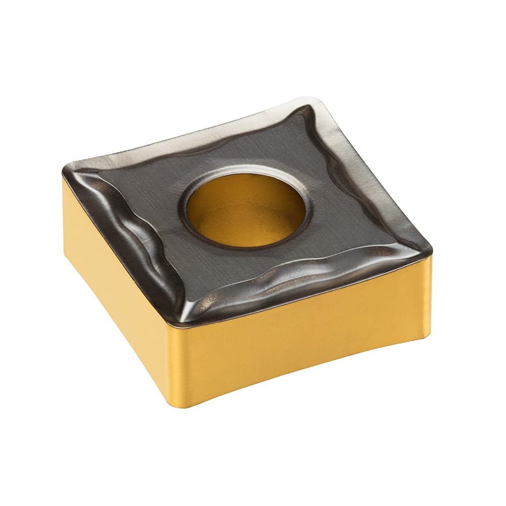 Turning Insert:  SNMG 12 04 08-MF 4415, TiCN, Al2O3 & TiN Finish,  Neutral,  0.0313″ Corner Radius,  N/A Series  SNMG-MF (ISO P)
