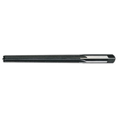 #7 STR / RHC HSS Straight Shank Straight Flute Taper Pin Reamer - Bright - Exact Industrial Supply