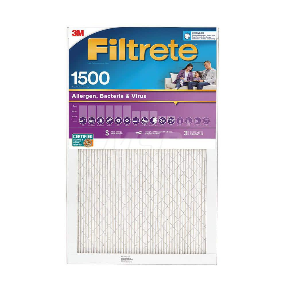 Pleated Air Filter: 18 x 24 x 1″, MERV 12, 90% Efficiency Polypropylene