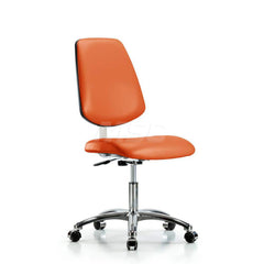 Task Chair: Vinyl, Orange Kist