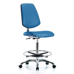Task Chair: ESD Vinyl, Blue