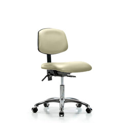 Task Chair: Vinyl, Adobe White