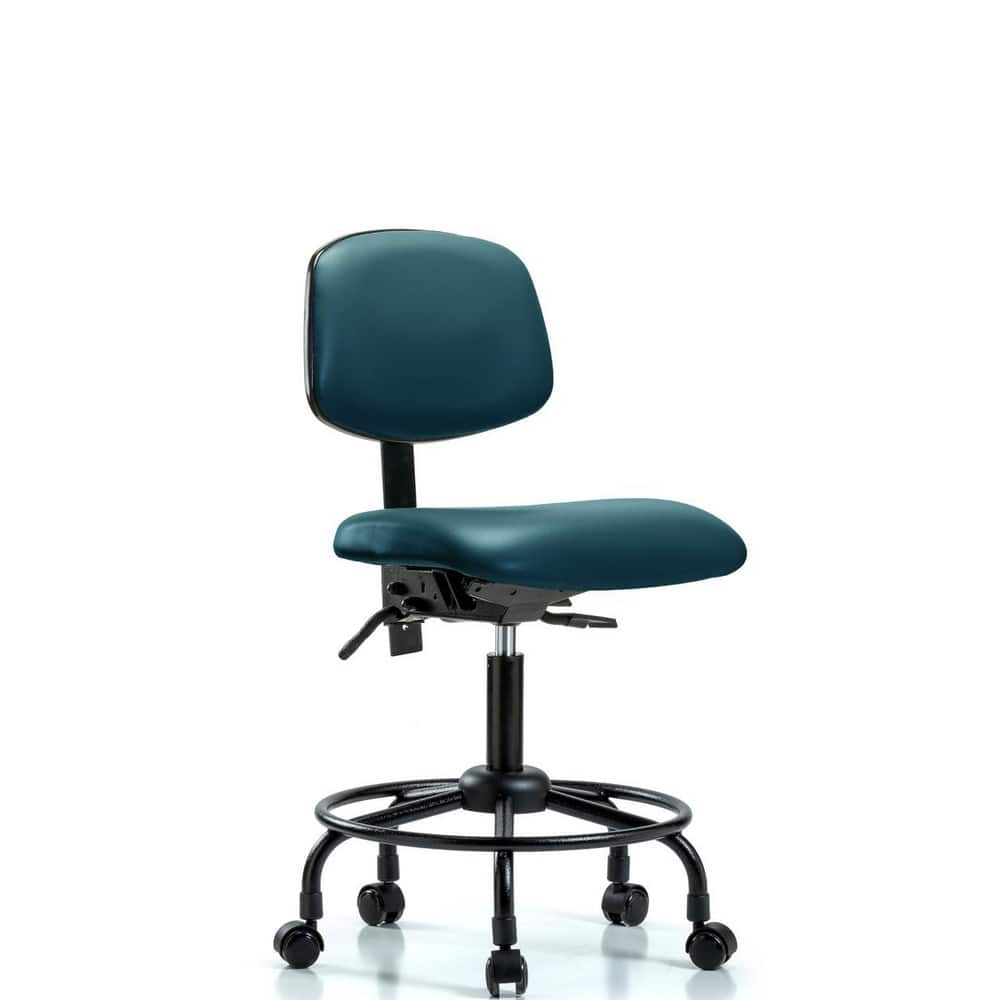 Task Chair: Vinyl, Marine Blue