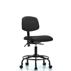 Task Chair: Vinyl, Black