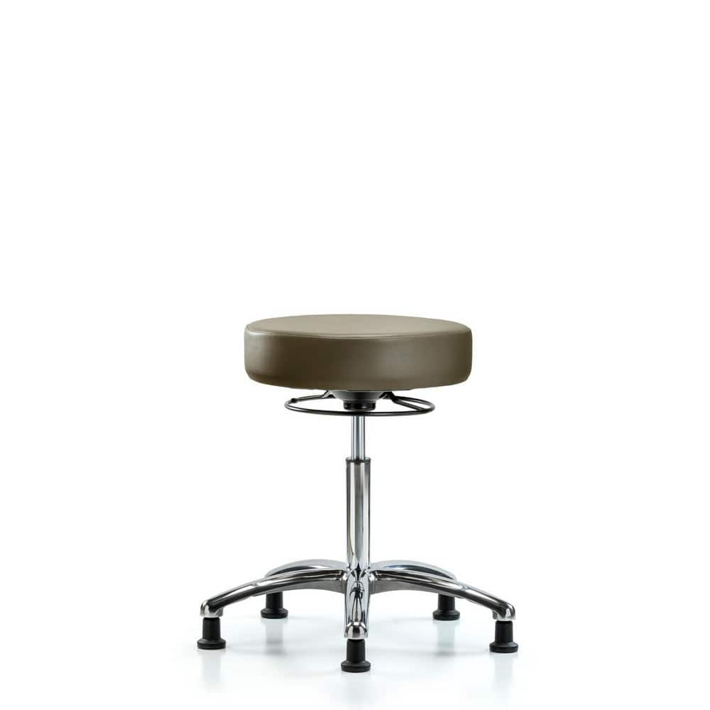 Lab Stool: Vinyl, 25″ Seat Width, 25″ Seat Depth Round Height